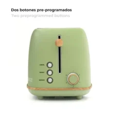 Grill Toast - CAPRIZZE - Kaito - Extra Stor Dubbel Springa - 6 Grillnivåer - Matt Grön