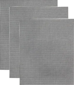 Grillnät/grillmatta Non-stick Svart 3-pack