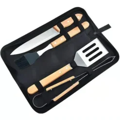 Grillset i trä, 4-delar