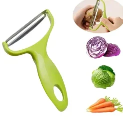 Grönsaks Skalare med Extra Brett Blad