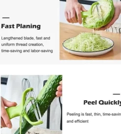 Grönsaks Skalare med Extra Brett Blad