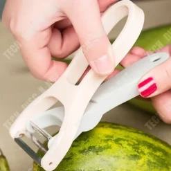 Grönsaksskalare - TD® - Rostfritt stål - Ergonomiskt handtag - Rosa färg - Multifunktionell