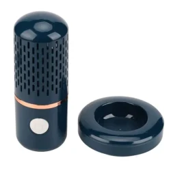 Grönsakstvättmaskin Multifunktion Trådlös USB Laddning Auto Kapsel Fruktrenare för kök Blå