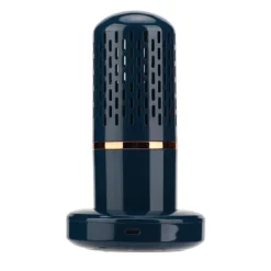 Grönsakstvättmaskin Multifunktion Trådlös USB Laddning Auto Kapsel Fruktrenare för kök Blå