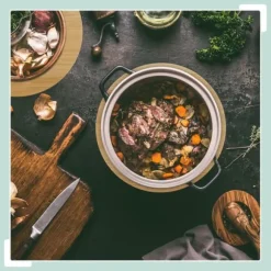 Grytlappset, 0,8x20x20 cm, Brun