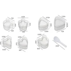 Gullig Form för Ris - Plast