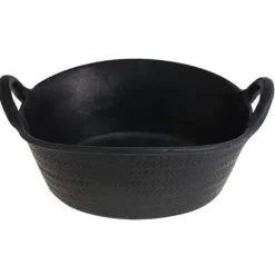 Gummikorg - Wolfpack - 21 l - Svart - 50x43x17 cm - Inomhus