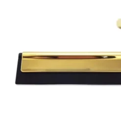 Gummiskrapa för fönster, vattenånga, spegelkabiner med handtag, metall, guldkrok