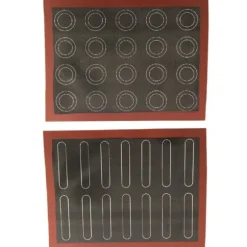 Halkfri mikroperforerad ugnsmatta Silikon Kex Bakmatta Macarons Pizzakaka Bakplåtsmatta Ugn Mikrovågsugn Bakform Verktyg