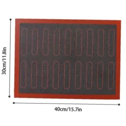 Halkfri mikroperforerad ugnsmatta Silikon Kex Bakmatta Macarons Pizzakaka Bakplåtsmatta Ugn Mikrovågsugn Bakform Verktyg