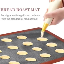 Halkfri mikroperforerad ugnsmatta Silikon Kex Bakmatta Macarons Pizzakaka Bakplåtsmatta Ugn Mikrovågsugn Bakform Verktyg