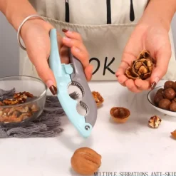 Halkfritt handtag Valnötsknäckare Kök Nötknäppare Sheller Clip Verktygsklämma för razilnötter Hasselnötter Mandlar