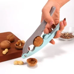 Halkfritt handtag Valnötsknäckare Kök Nötknäppare Sheller Clip Verktygsklämma för razilnötter Hasselnötter Mandlar