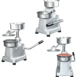 Hamburgerpress med 500 pappersark aluminium 13 cm