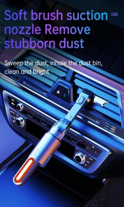 Handdammsugare till bilen, uppladdningsbar, med LED