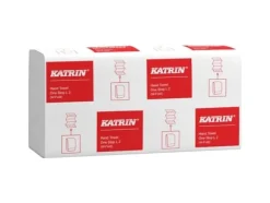 Handduksark, Katrin, 2-lagers, W-fold, 34x20,6cm, 8,5 cm, vit