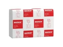 Handduksark Katrin Non-Stop Z-fold 2-lagers L24.0xW20.6xD8.5cm Nyfiber Vit,18 pk x 150 st/krt