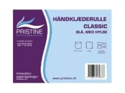 Handduksrulle Pristine Classic 196mm x 240m 1-lagig med hylsa blå,6 rl/krt