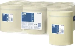 Handduksrulle, Tork M2 Basic, 1-lagers, Midi, 300m x 20,5cm, Ø19cm, gul, återvunnet papper - (6 st.)