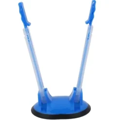 Hands-Free Baggy Rack Clip - Adjustable Kitchen Food Storage Bag Opener (Blue)