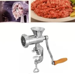 Handvev av aluminiumlegering Manuell köttgrönsakskvarn för kök