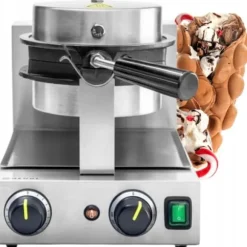 HENDI Bubble Waffle roterande våffeljärn, 1500W