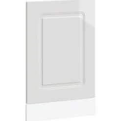 Högglans vit diskmaskinspanel i konstruerat trä | Storlek: 45x1,5x67 cm