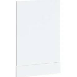 Högglans vit diskmaskinspanel i konstruerat trä | Storlek: 45x1,5x67 cm