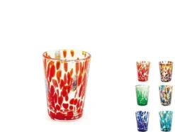 H-h - 3895005 - set 6 bicchieri veneziano i glas, flerfärgad, cl 5