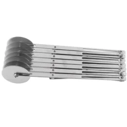 7-hjuls pizzaskärare i rostfritt stål - perfekt för deg, bakverk, brödskärning