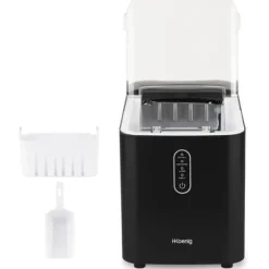 HKoeNIG Ismaskin - KUB14 - Upp till 12 kg isbitar per dag - 7 till 9 minuters produktion - Svart