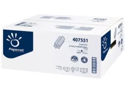 Håndklædeark Papernet Z-fold 2-lag 20.3x24x8 cm Nyfiber - (20 pakker x 130 stk.)