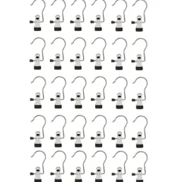 Hängare med klämma Rostfritt stål 30-pack