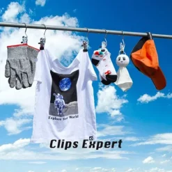 Hängare med klämma Rostfritt stål 30-pack