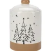 Home Styling Collection Słoik na ciasteczka z motywem choinek, Ø 12,5 x 18 cm