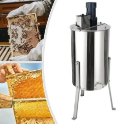 Honungsslungare, manuell, 3 ramar, rostfritt stål, storlek M