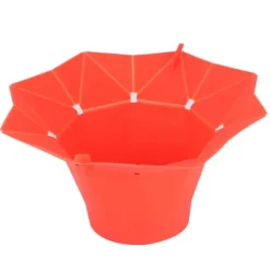 Hopfällbar mikrovågsugn popcornskål DIY silikon popcornmaskin hem köksverktyg röd