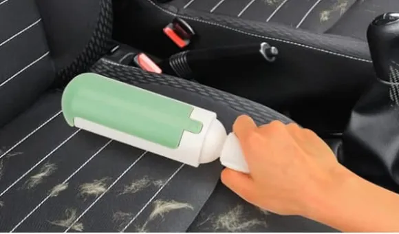 Hårborttagningsrulle för husdjur - vit och röd