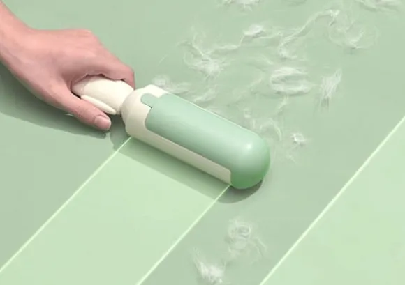 Hårborttagningsrulle för husdjur - vit och röd