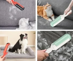 Hårborttagningsrulle för husdjur - vit och röd