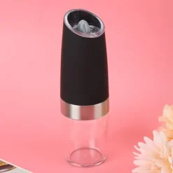 Hushålls multifunktionell elektrisk malningsverktyg pepparkvarn induktion kryddkvarn köksredskap (svart)