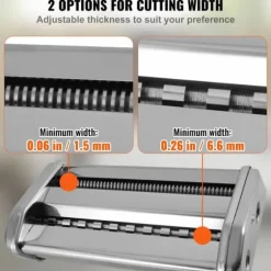 hushålls pastamaskin, manuell nudelmaskin, 9 justerbara tjocklekar, 2 olika bredder, livsmedelsklassat material, lätt att använda