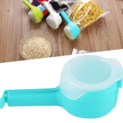 Hushållsbärbar matförvaringspåseklämma Rese-snacksförseglingsklämma Köksredskap Tillbehör Blå