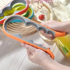 4-i-1 Burköppnare – Hjälpmedel för Burkar, Skruvlock, Konserver och Flaskor