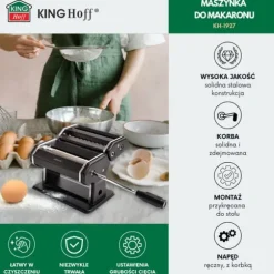 2-i-1 deg- och pastamaskin, svart, KINGHOFF KH-1927