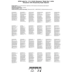 3-i-1 knivslip "Blade Star", knivslip med slipvinkelregulator