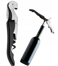 3-i-1 korkskruv vinöppnare med kniv