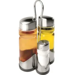 Ibili 768500 4-delad salladsset (olja + vinäger + salt + peppar)