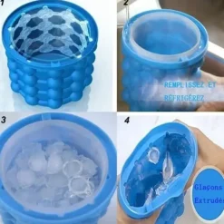 Ice Genie Cube Maker Dubbel användning silikon Ishink Spara utrymme Ishink Govec Clamp Go50706