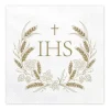 IHS servetter, 33x33 cm, guld (1 förpackning / 12 st.)